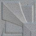 Powder Coated White Finish - Black & White Vein