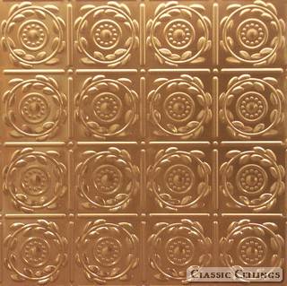 Tin Ceiling Design 208 Plated Steel Copper
