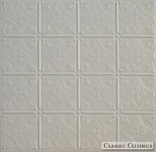 Tin Ceiling Design 209 DEME Snap Pre Painted White