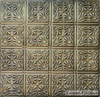 Tin Ceiling Design 211 Antique Plated Brass