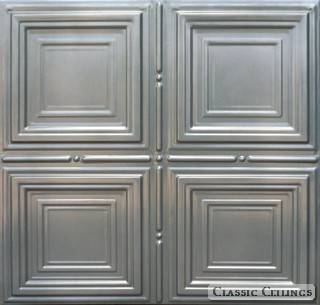 Tin Ceiling Design 320 DEME Snap Painted 201 Silver
