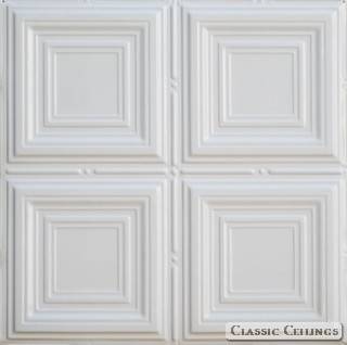Tin Ceiling Design 320 Painted 002 Sky White