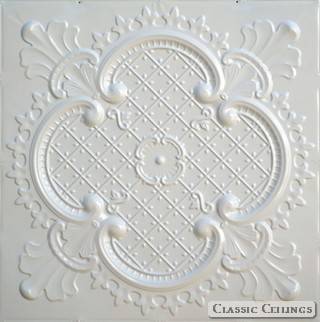 Tin Ceiling Design 500 Painted 003 Creamy White