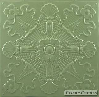 Tin Ceiling Design 501 Painted 601 Pastel Green
