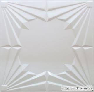 Tin Ceiling Design 507 Painted 002 Sky White