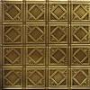 Tin Ceiling Design 207 Antique Plated Brass 2x4