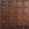 Tin Ceiling Design 210 Antique Plated Copper 2x4