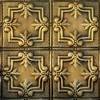 Tin Ceiling Design 321 Antique Plated Brass 2x4