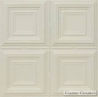 Tin Ceiling Design 320 Perforated Acoustic Painted 005 Oyster White