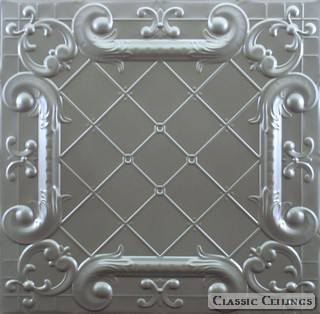 Tin Ceiling Design 502 Painted 201 Silver
