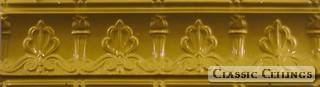 Tin Ceiling Design 705 Painted 402 Golden Brass