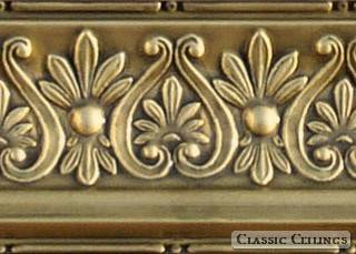 Tin Ceiling Design 707 Antique Plated Brass