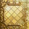Tin Ceiling Design 502 Plated Steel Brass