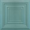 Tin Ceiling Design 505 Perforated Acoustic Painted 702 Pastel Turquoise